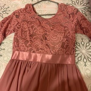 PROM DRESS, size medium, beautiful magenta pink, only worn once.